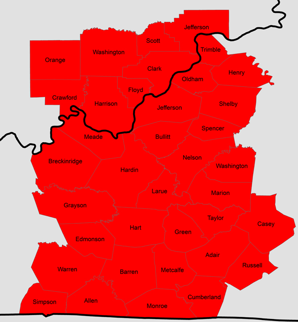 County Map for Louisville Section